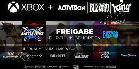 Teaserbild für Microsofts Übernahme von Activision Blizzard erhält grünes Licht von den britischen Aufsichtsbehörden