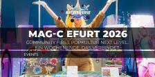 MAG-C Erfurt 2026: Community first. Popkultur next level. Ein Wochenende, das verbindet.
