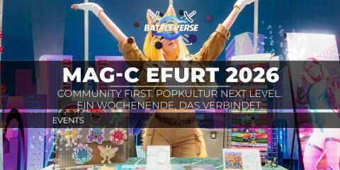 Teaserbild für MAG-C Erfurt 2026: Community first. Popkultur next level. Ein Wochenende, das verbindet.