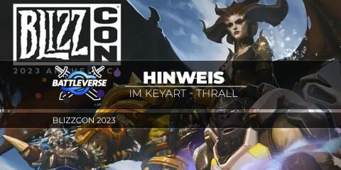 Teaserbild für Der Hype ist echt: BlizzCon 2023 Keyart hebt Thralls Rolle in WoWs Zukunft hervor